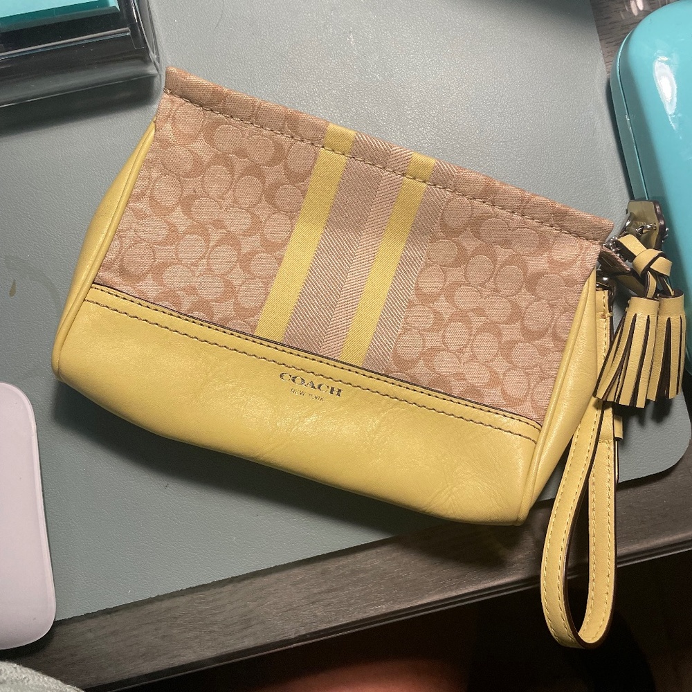 Yellow Coach Wristlet